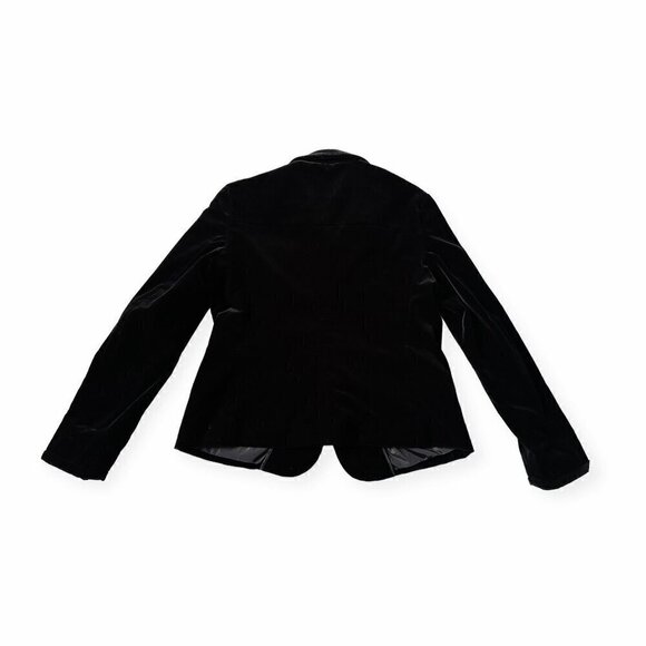 Miu Miu Black Velvet Blazer Jacket, Size 44‎ Italy/M - Picture 5 of 16